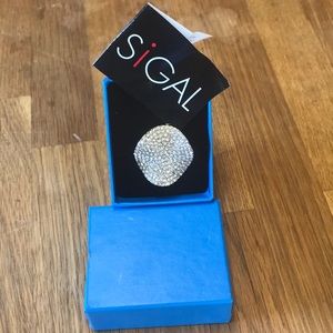 David Sigal warped circle ring